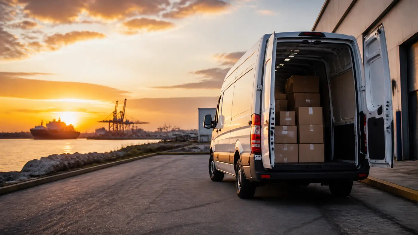 Cargo van ready for a regional delivery route